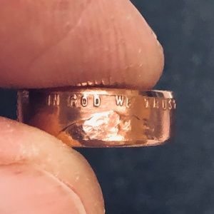 1 copper penny 1959 ring